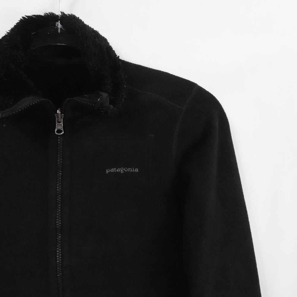 Patagonia Jacket Womens XS Black Full Zip Fleece Reversible Sherpa Pile Outdoors - Picture 4 of 16